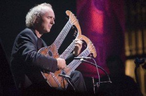 Primal Twang concert with John Doan on the Harpolyre by Erin Fitzgerald Taylor Guitars