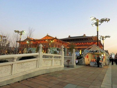 John Doan in Xian - Concert Hall exterior